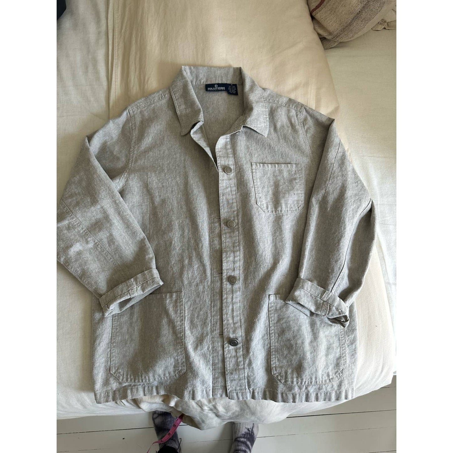 Vintage Linen Chore Coat