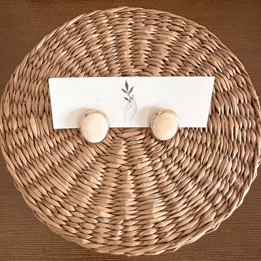 Vintage Gold & Cream Studs