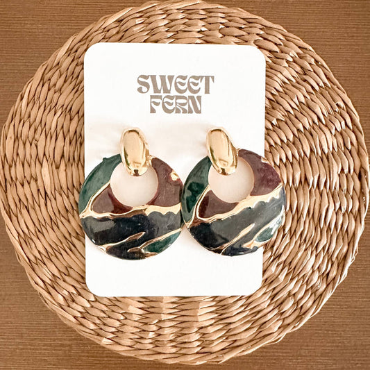 Vintage Statement Stud Earrings