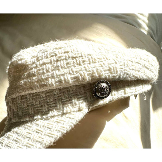 Vintage Tweed Cream Cadet Hat