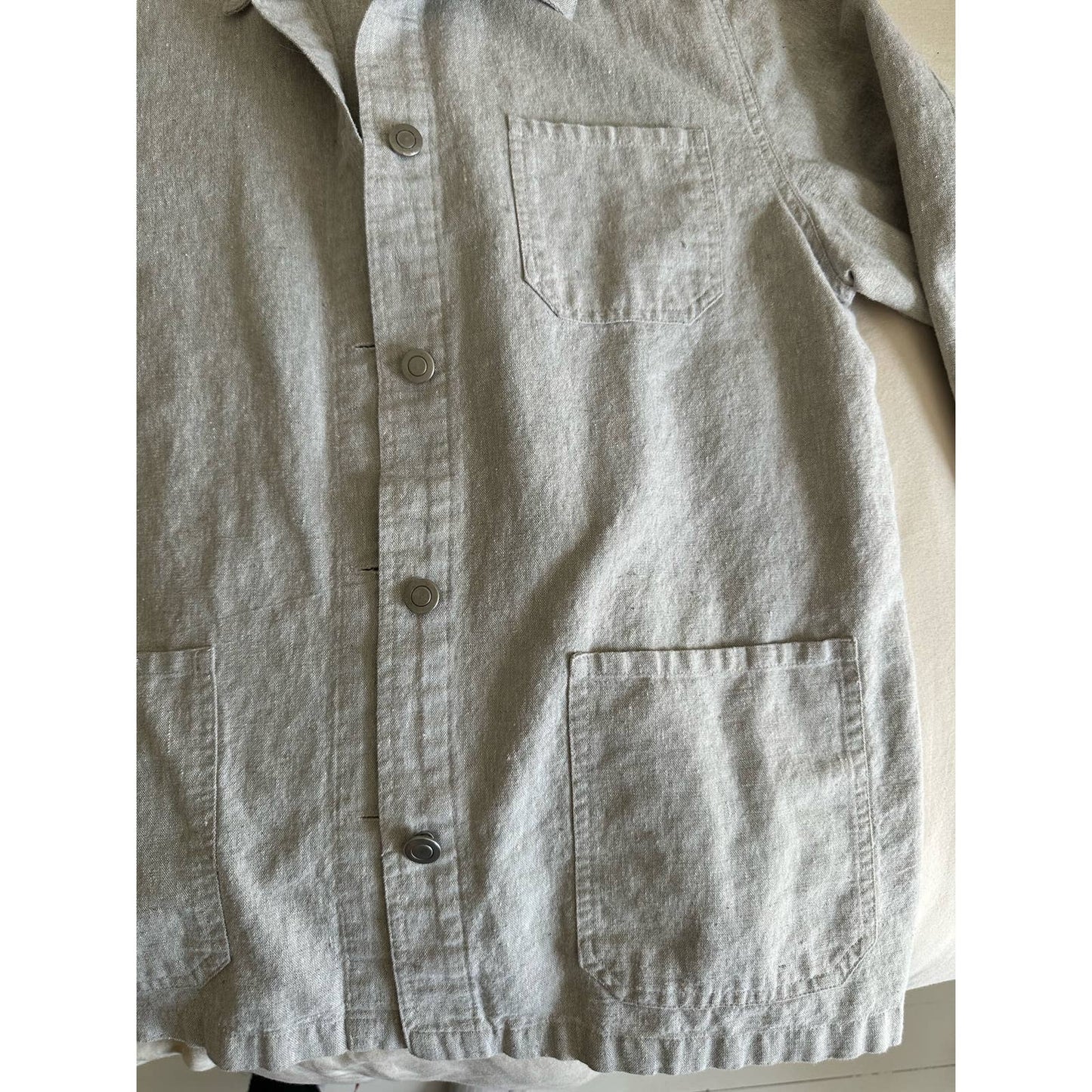 Vintage Linen Chore Coat